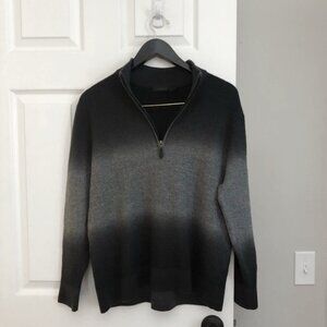 Raffi Knitwear Men's The Palmer 100% Fine Merino Wool Quarter Zip Sweater M $190